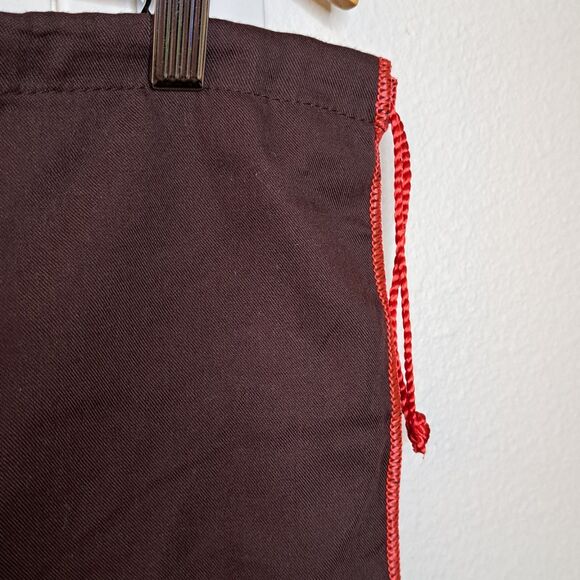 Vintage Brown Coach Dust Bag Red Drawstrings Cotton 13.5" X 19" - Picture 6 of 9